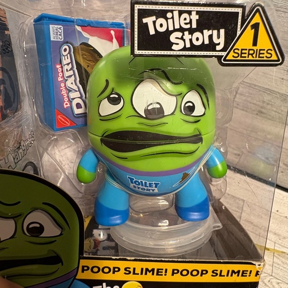 Toilet Story Series 1 Action Figure - Green and Blue - Picture 2 of 5